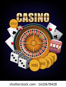 Casino vector illustration for design work