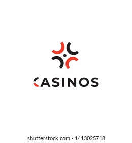Casino vector logo design element. Casino vector icon
