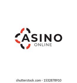 Casino Vector Logo. Casino Emblem. Gambling Logo Design Template