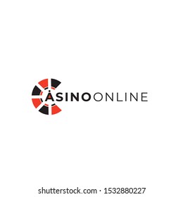 Casino vector logo. Casino emblem. Gambling logo design template