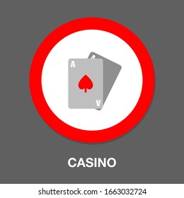 Casino, vector playing cards symbols, poker cards symbols vector