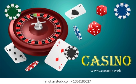 Casino Vegas Fortune Roulette Wheel Design Stock Vector (Royalty Free ...