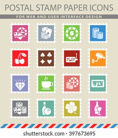 casino web icons for user interface design