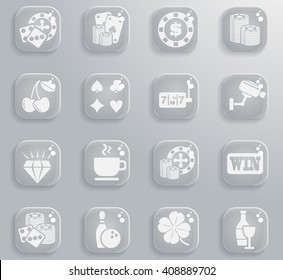 casino web icons for user interface design