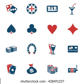 casino web icons for user interface design