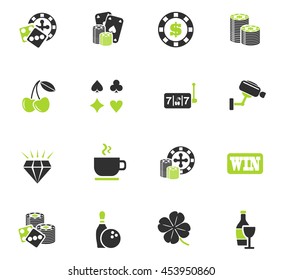 casino web icons for user interface design