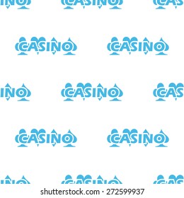 Casino web white pattern in a unique style. Vector symbol