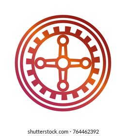Casino wheel icon