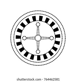Casino wheel icon