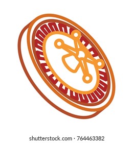 Casino wheel icon