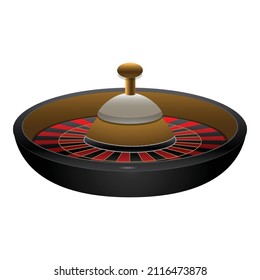 Casino wheel icon cartoon vector. Fortune roulette. Lucky win