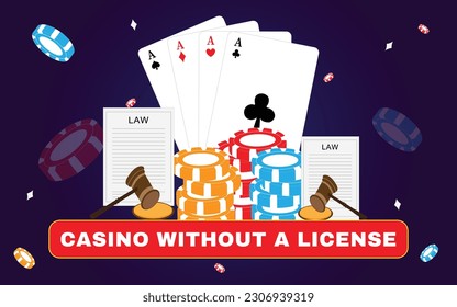 Casino without a License Laws and Regulations Illustration