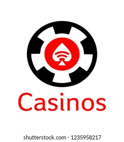 Casinos with wifi and poker chip logo