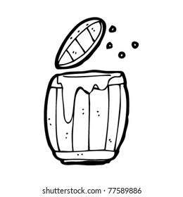 cask of beer cartoon