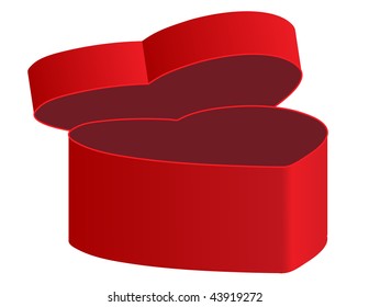 Casket in the form of the heart.