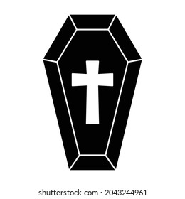 Icono vectorial de estilo de glifo de casket que puede modificar o editar fácilmente 