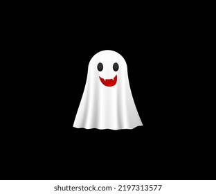 Casper White Cloak Ghost Has Black Stock Vector (royalty Free 