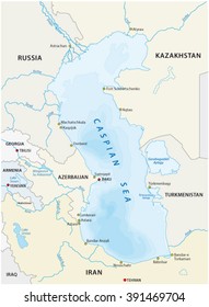 Caspian Sea Map