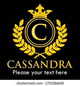 ilustración de plantilla de diseño del logotipo de cassandra. 