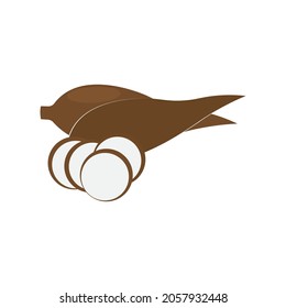 Cassava icon logo vector design