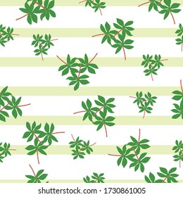 Cassava Leaves Gemüsemuster Nahtlose Muster wären perfekt für Stoff, Textilien, Geschenkpackung, Tapeten, Oberflächen-Designer, Hintergrund, Hintergrund und Verzierung.