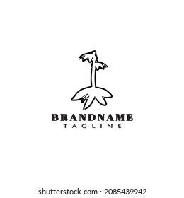 cassava logo cartoon icon design template creative modern isolated vector illustration