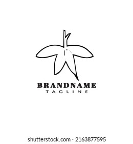 Cassava Logo kreative Symbol-Design-Vorlage schwarz moderne einzelne Vektorgrafik