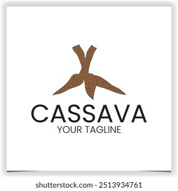Vector de Plantilla de diseño de logotipo de yuca