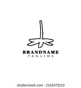 cassava logo simple icon design template black modern isolated vector illustration