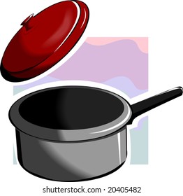 casserole and its cover	