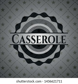 Casserole dark emblem. Retro. Vector Illustration. Detailed.