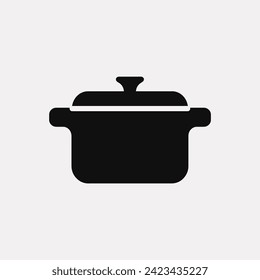 Icono de plato Casserole - Ilustración vectorial simple