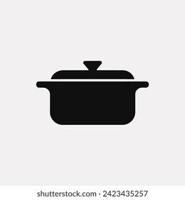 Icono de plato Casserole - Ilustración vectorial simple