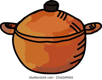 Plato castellano, ilustración, vector sobre fondo blanco.