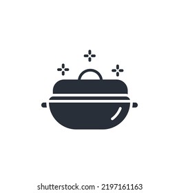 casserole icons  symbol vector elements for infographic web