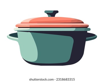 casserole kitchen icon isolated design icon isolated