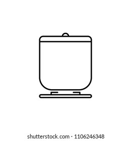 casserole outline icon. Element of kitchen tools icon for mobile concept and web apps. Thin line casserole outline icon can be used for web and mobile