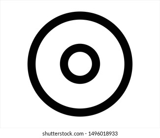 cassette cd dvd line icon vectors eps10