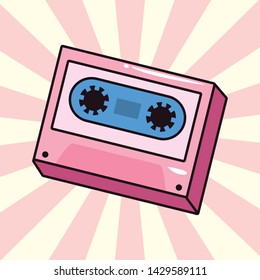 Cassette Comic Pop Art On White Stock Vector (Royalty Free) 1429589165 ...