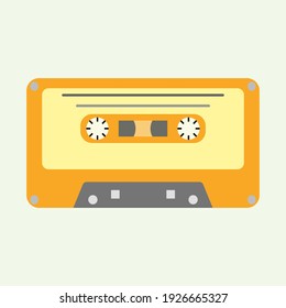 cassette flat icon of vector illustration