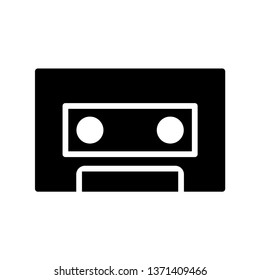 cassette glyph icon