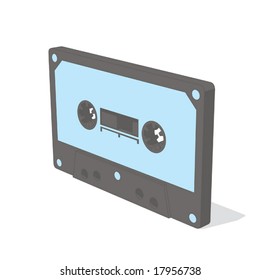 cassette (gray & blue object series)