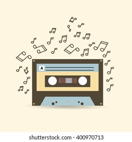 cassette icon design 