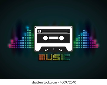 cassette icon design 
