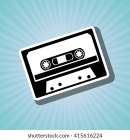 cassette icon design 