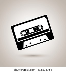 cassette icon design 