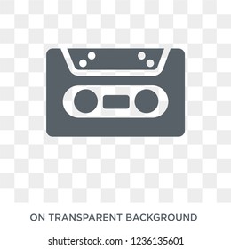 Cassette icon. Cassette design concept from  collection. Simple element vector illustration on transparent background.