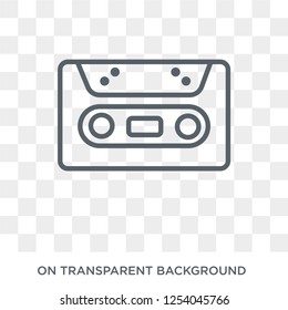Cassette icon. Cassette design concept from  collection. Simple element vector illustration on transparent background.