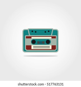 cassette icon design vector. retro icon style