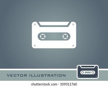 Cassette Icon. Eps-10.